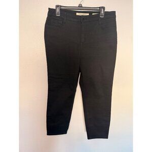 Jones New York Soho Ankle Denim Jeans Black Womans Size 14